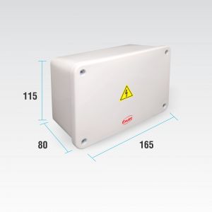 CAJA DE PASO ESTANCA IP65 EXTERIOR 165 X 115 X 80 MM - Vista 2