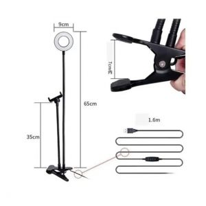 TRIPODE DE ESCRITORIO CON ARO DE LED - Vista 4