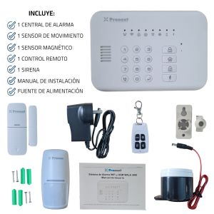 ALARMA DOMICILIARIA INALAMBRICA SMART WIFI + GSM WALA 3000 PRONEXT - Vista 4