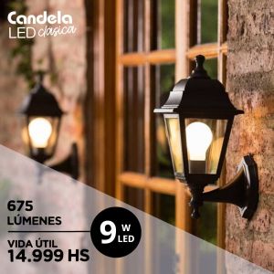 LAMPARA BULBO LED 10 WATT CANDELA COLOR FRIO X5 UNIDADES - Vista 5