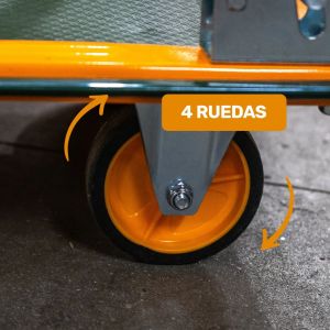 CARRETILLA DE PLATAFORMA PLEGABLE - CAPACIDAD: 300KGS JADEVER - Vista 6