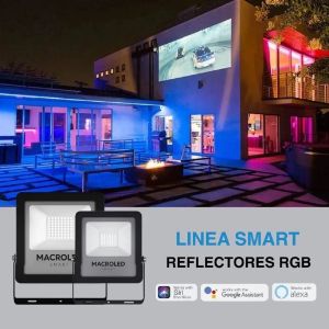 REFLECTOR LED RGB PRO SMART 20W 220V MACROLED - Vista 4