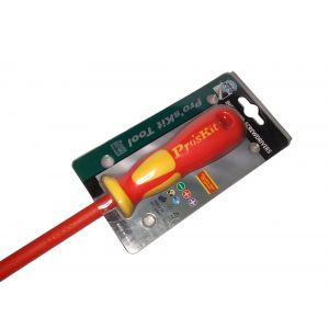 DESTORNILLADOR CON AISLACION PLANO 8.0X175MM 1000V PROSKIT - Vista 2