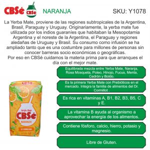 YERBA CBSE NARANJA 500 GR X 6 UNIDADES - Vista 2