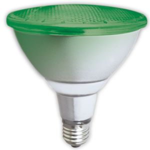 LAMPARA PAR38 LED 12 WATT E27 VERDE APTO EXTERIOR TBCIN