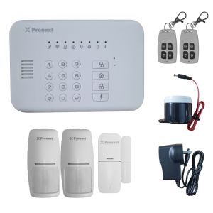 KIT 1 ALARMA DOMICILIARIA INALAMBRICA WIFI + FREE APP CELULAR + GOOGLE HOME