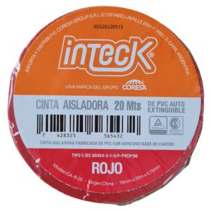CINTA AISLADORA PVC 20 MTS INTECK - Vista 14