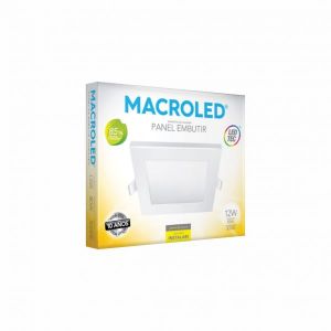 PANEL LED  EMBUTIR CUADRADO 12W MACROLED - Vista 2