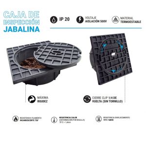 CAJA DE INSPECCIóN JABALINA 15X15 STAR BOX - Vista 2