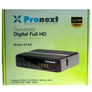 DECODIFICADOR / RECEPTOR PRONEXT XT55 DE TERRESTRE CON SEñAL DIGITAL NEGRO 220V - Vista 3