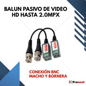 JUEGO BALUN HD PASIVO VIDEO PRONEXT X 4 UNIDADES - Vista 2