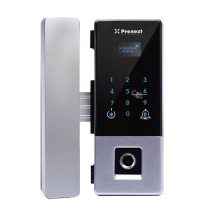 CERRADURA DE ACCESO PARA PUERTAS DE VIDRIO TARJETA + HUELLA + CLAVE PRONEXT