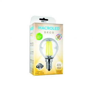 LAMPARA GOTA FILAMENTO LED 4W E14 MACROLED - Vista 2