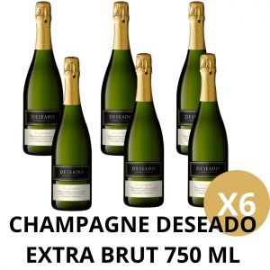 CHAMPAGNE DESEADO EXTRA BRUT 750 ML X 6 BOTELLAS - Vista 2