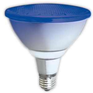 LAMPARA PAR38 LED 12 WATT E27 AZUL APTO EXTERIOR TBCIN
