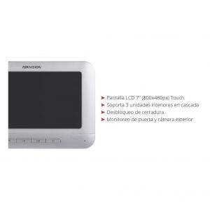 PANTALLA VISOR ADICIONAL 7" HIKVISION DSKH2220 - Vista 3