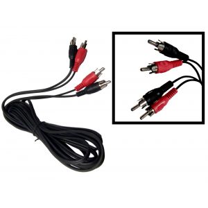 CABLE 2 PLUG RCA / 2 RCA 3 MTS ZURICH - Vista 2
