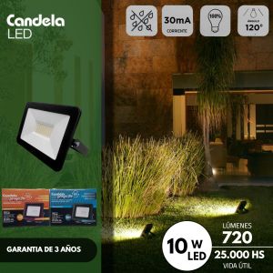 REFLECTOR LED 10W EXTERIOR CANDELA - Vista 8