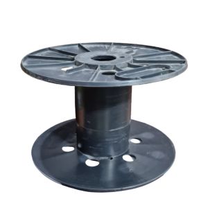 CARRETEL BOBINA PLáSTICO 18.3X28 CM NEGRA