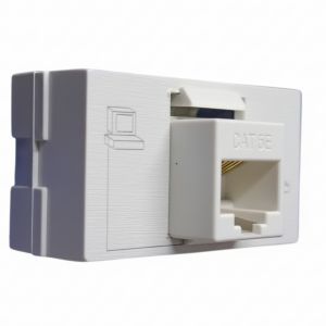 MODULO TOMA P/ RED RJ45 CAT 5 JELUZ PLATINUM BLANCO