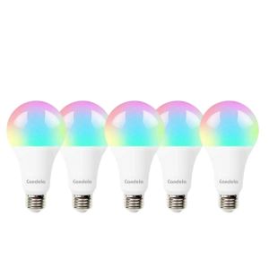LAMPARA BULBO SMART LED 9W WIFI RGB CANDELA X5 UNIDADES