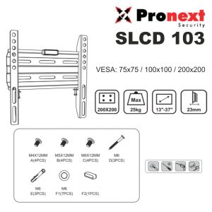 SOPORTE LCD SLCD103 DE 15" A 42" FIJO PRONEXT - Vista 3