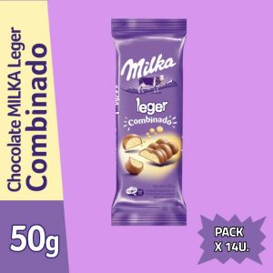 CHOCOLATE MILKA LEGER COMBINADO 50 GR X 14 UNIDADES