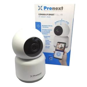 CAMARA DE SEGURIDAD IP SMART CON MOVIMIENTO Y MICROFONO 2MP FHD COLOR BLANCO PRONEXT - Vista 3