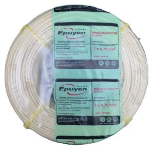 CABLE VAINA PLANA 2X0.75 MM X METRO MARFIL EPUYEN - Vista 2
