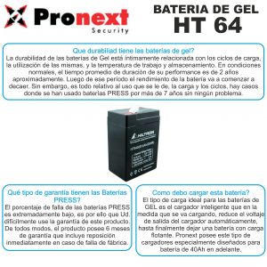BATERIA DE GEL DE 6V 4A HILTRON - Vista 4