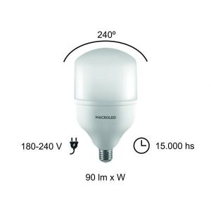 LAMPARA GALPONERA LED 30W E27 MACROLED - Vista 5