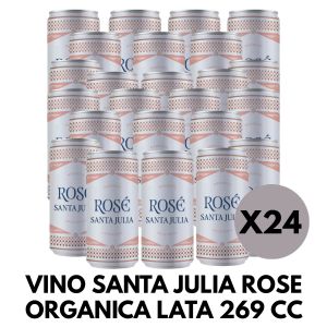VINO SANTA JULIA ROSE LATA 269 CC X 24 UNIDADES - Vista 1