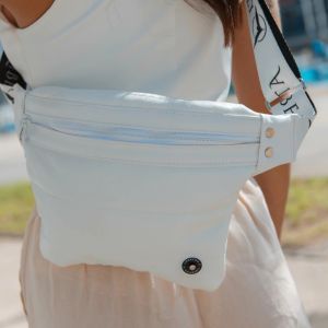 RIñONERA MUJER ECOCUERO CRUZADA URBANA CON CORREA REGULABLE ALASKA LIBERTA - Vista 4