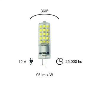 LAMPARA BIPIN 4W G4 12V MACROLED - Vista 6