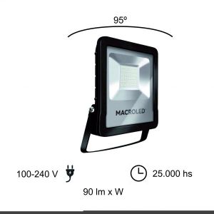 REFLECTOR LED SMD 50W IP65 MACROLED - Vista 5