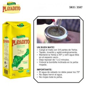 PAQUETE YERBA PLAYADITO 500 GR - Vista 4