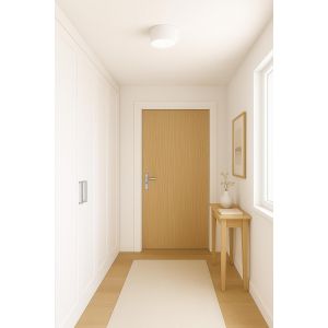 APLIQUE LED DE TECHO PRISMA ALUMINIO BLANCO 12W LEUK - Vista 3