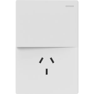 SET ARMADO TECLA Y TOMACORRIENTE MILAN BLANCO MACROLED (1 PUNTO Y TOMACORRIENTE) 10A C/ BASTIDOR METALICO