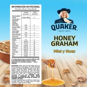 QUAKER CEREALES HONNEY GRAHAM 190 GR - Vista 4