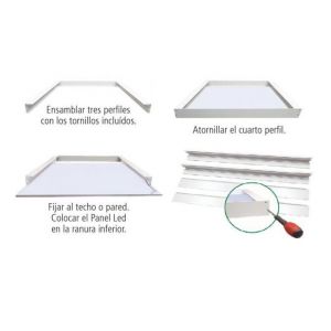 ACCESORIO KIT DE APLICAR P/PANEL DE 595X595 MACROLED - Vista 3