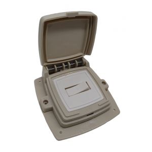 LLAVE 1 PUNTO CAPSULADO P/ EMBUTIR BEIGE EXULTT  - Vista 2