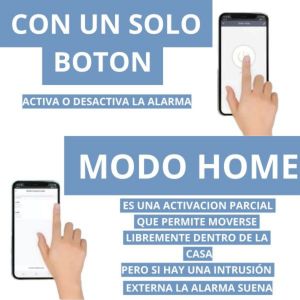 KIT 1 ALARMA INALAMBRICA WIFI + FREE APP CELULAR + GOOGLE HOME - Vista 8
