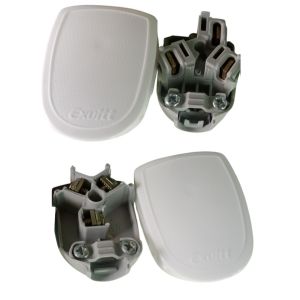 FICHA MACHO Y HEMBRA 3 PATAS 10A PREMIUM BLANCO EXULTT - Vista 5