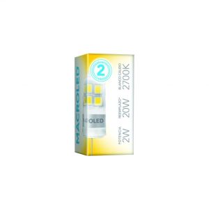 LAMPARA BIPIN 2W G4 12V MACROLED - Vista 2