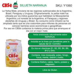 YERBA CBSE SILUETA NARANJA 500 GR X 6 UNIDADES - Vista 2