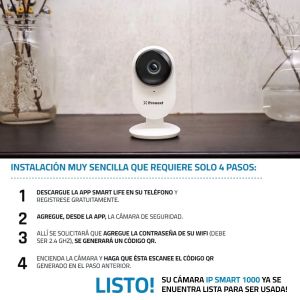 CAMARA DE SEGURIDAD IP SMART WIFI FULL HD 1080P GRABA AUDIO PRONEXT - Vista 9