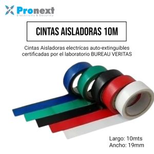 CINTA AISLADORA 10M 0.13MM*19MM PRONEXT - Vista 6