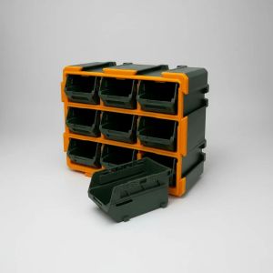 CAJA ORGANIZADORA 9 GAVETAS TORNILLOS LLAVES JADEVER - Vista 5