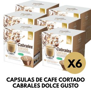 CAPSULAS DE CAFE CORTADO CABRALES DOLCE GUSTO X 6 CAJAS - Vista 2