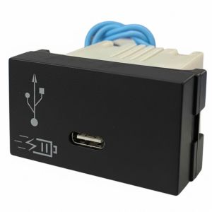 CARGADOR USB "C" JELUZ PLATINUM 5V 3A (CARGA RAPIDA) SIMPLE NEGRO